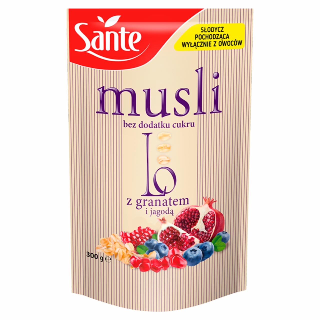 Zdjęcia - Sante Musli Lo z granatem i jagodą 300 g