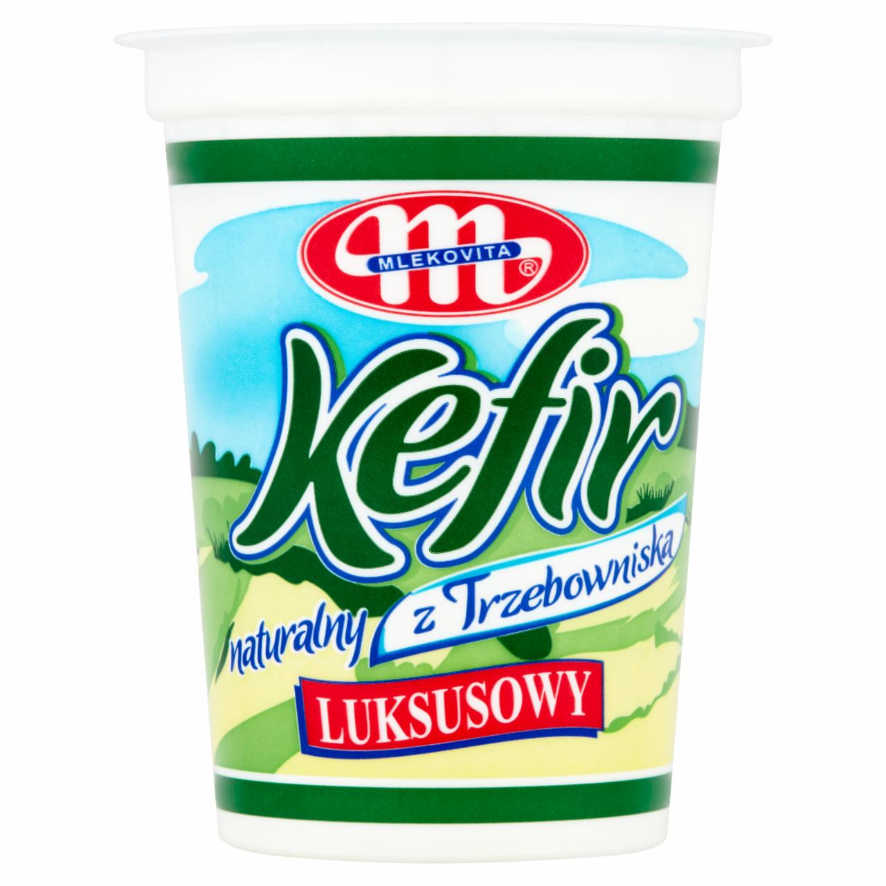 Zdjęcia - Mlekovita Kefir z Trzebowniska naturalny luksusowy 380 g