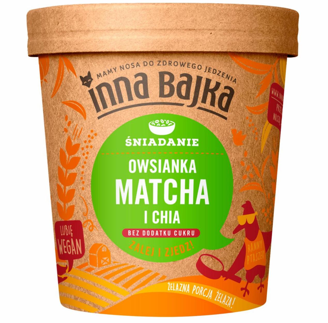 Zdjęcia - Inna Bajka Śniadanie Owsianka matcha i chia 70 g