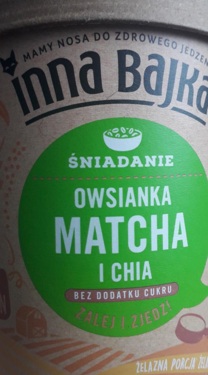 Zdjęcia - Inna Bajka Śniadanie Owsianka matcha i chia 70 g