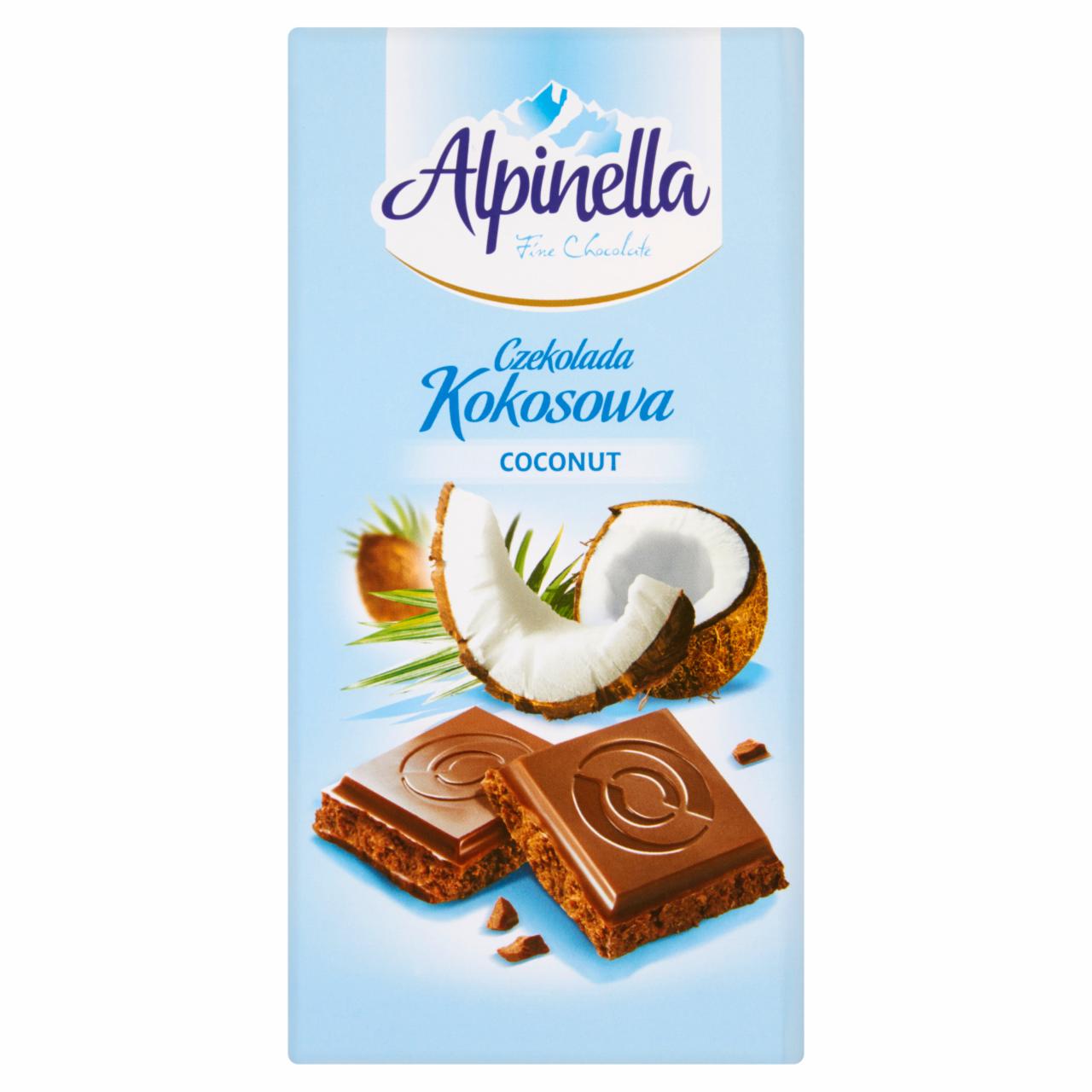 Zdjęcia - Alpinella Czekolada kokosowa 100 g