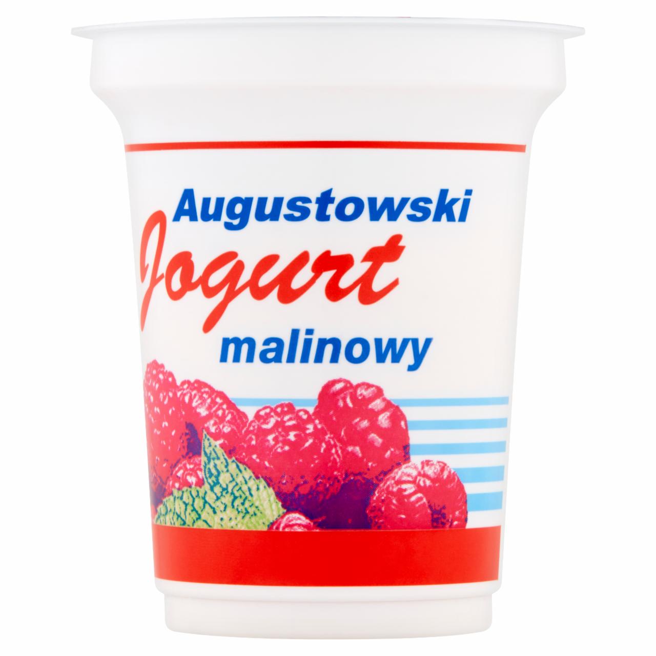 Zdjęcia - Mlekpol Jogurt Augustowski malinowy 350 g