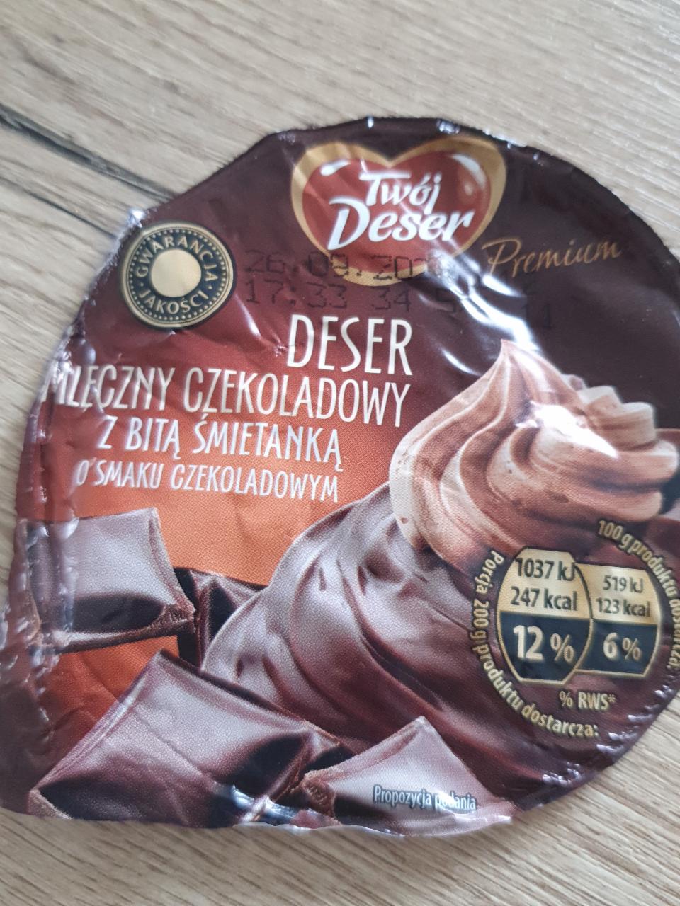 Zdjęcia - deser mleczny czekoladowy twój deser