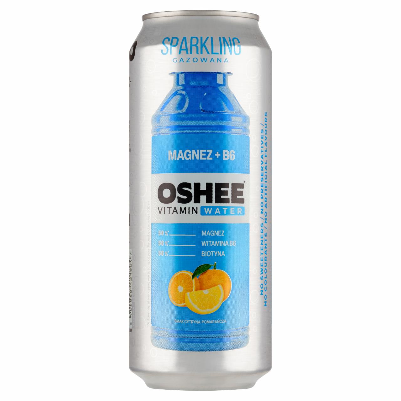 Zdjęcia - Oshee Vitamin Water Napój gazowany smak cytryna-pomarańcza 500 ml