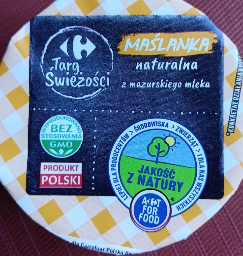 Zdjęcia - Maślanka naturalna z mazurskiego mleka Carrefour targ świeżości