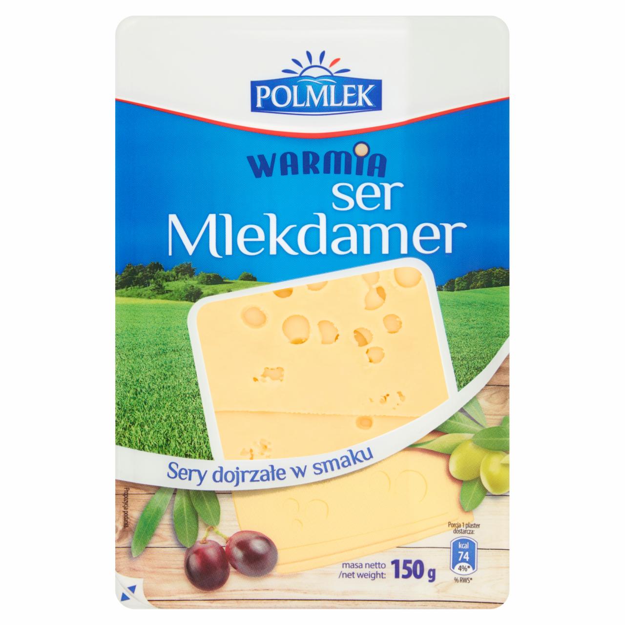 Zdjęcia - Polmlek Ser Mlekdamer plastry 150 g