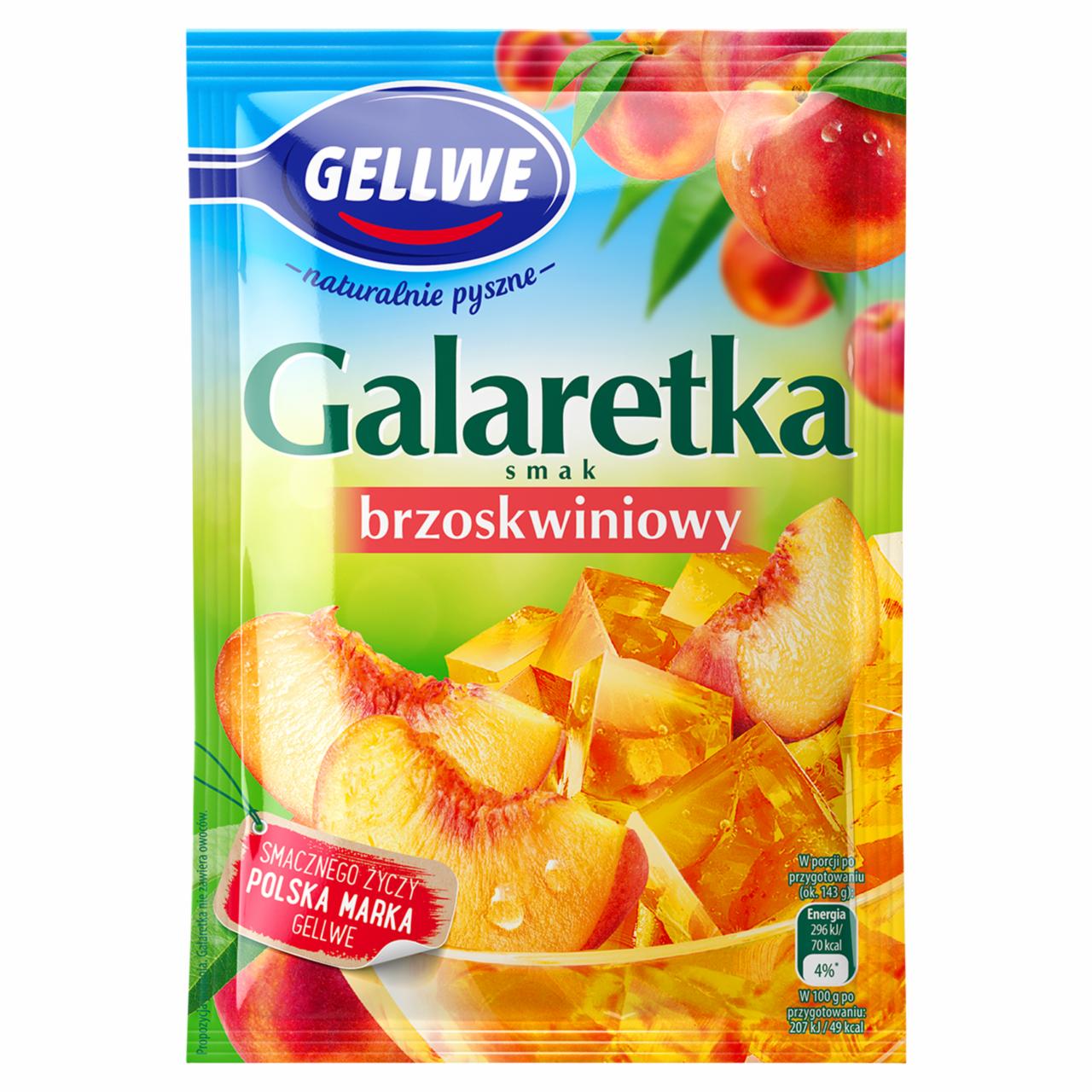 Zdjęcia - Gellwe Galaretka smak brzoskwiniowy 72 g