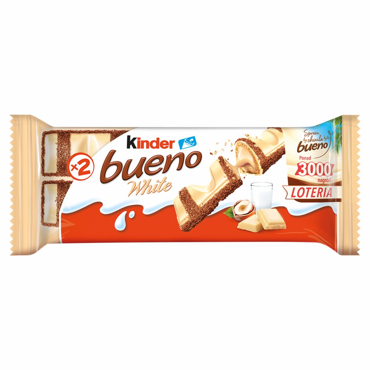 Zdjęcia - Kinder Bueno Wafel pokryty mleczną czekoladą wypełniony nadzieniem 39 g (2 sztuki)