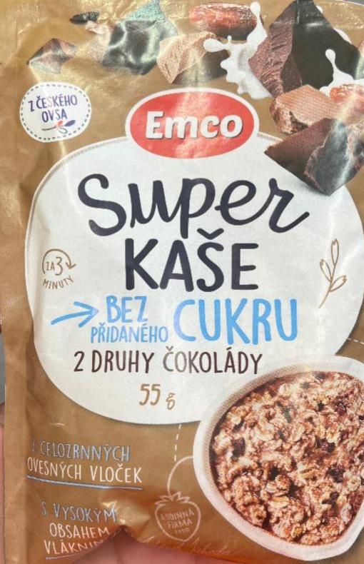 Zdjęcia - Super kaše bez přidaného cukru 2 druhy čokolády Emco