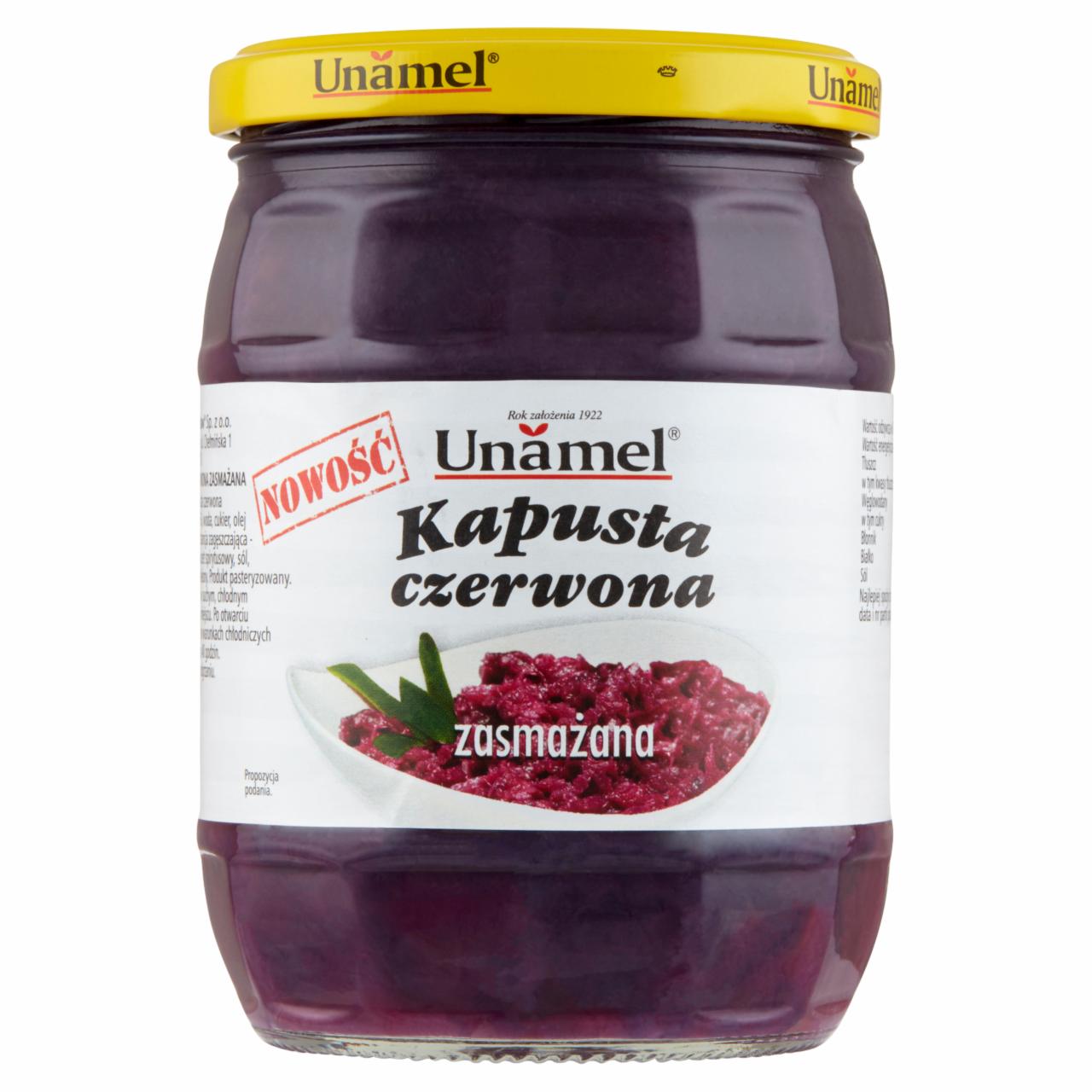 Zdjęcia - Unamel Kapusta czerwona zasmażana 530 g