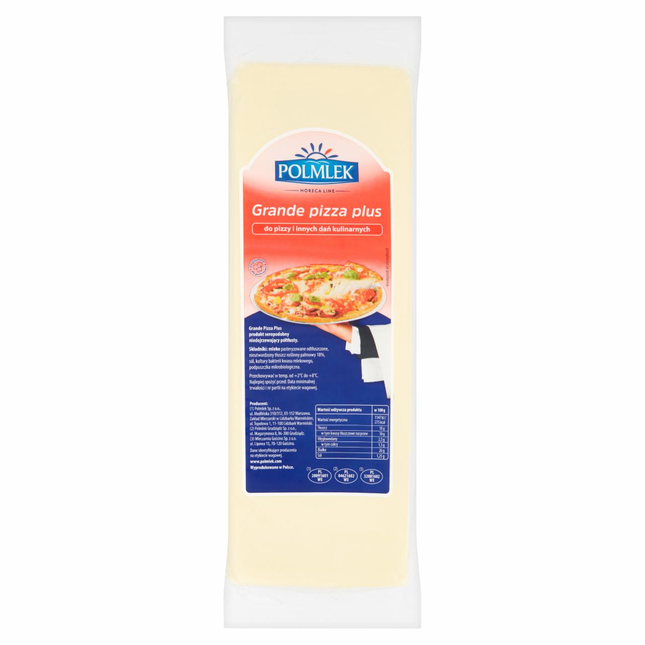 Zdjęcia - Polmlek Grande pizza plus Produkt seropodobny