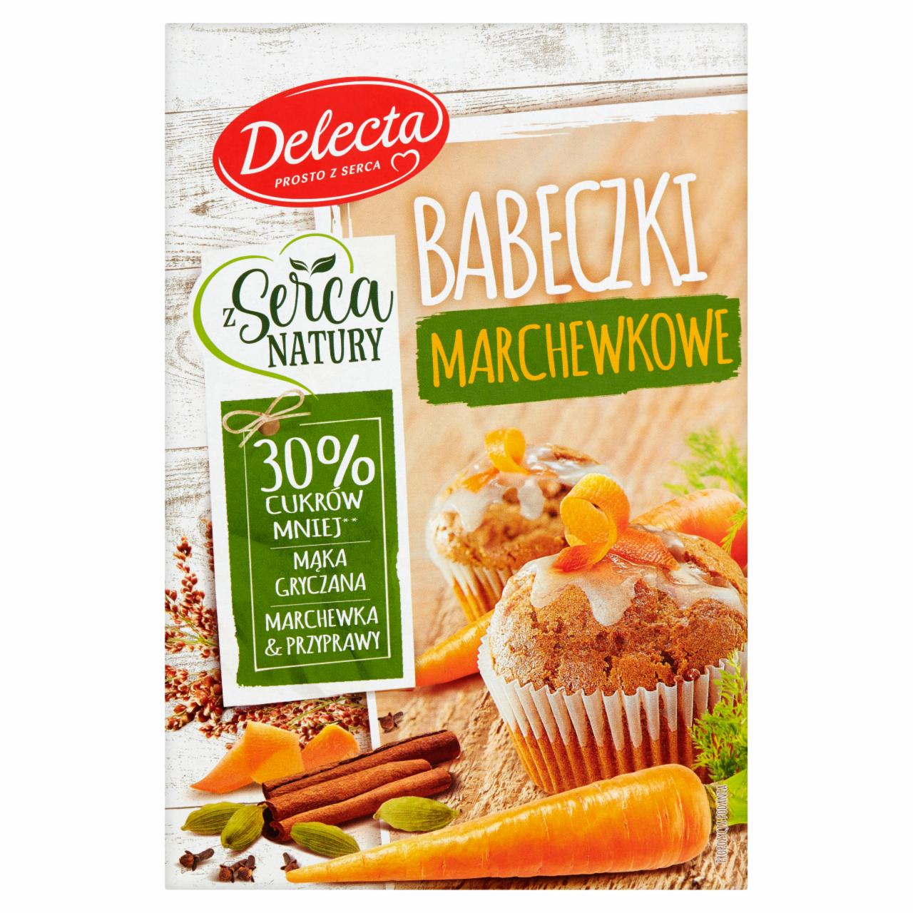 Zdjęcia - Delecta Z serca natury Babeczki marchewkowe 300 g