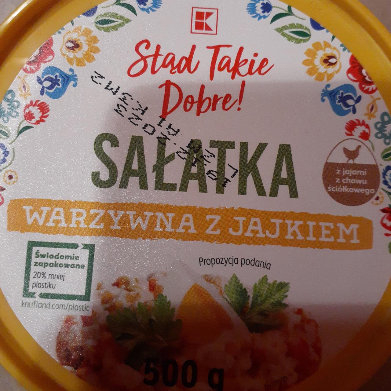 Zdjęcia - Sałatka warzywna z jajkiem K-Stąd Takie Dobre