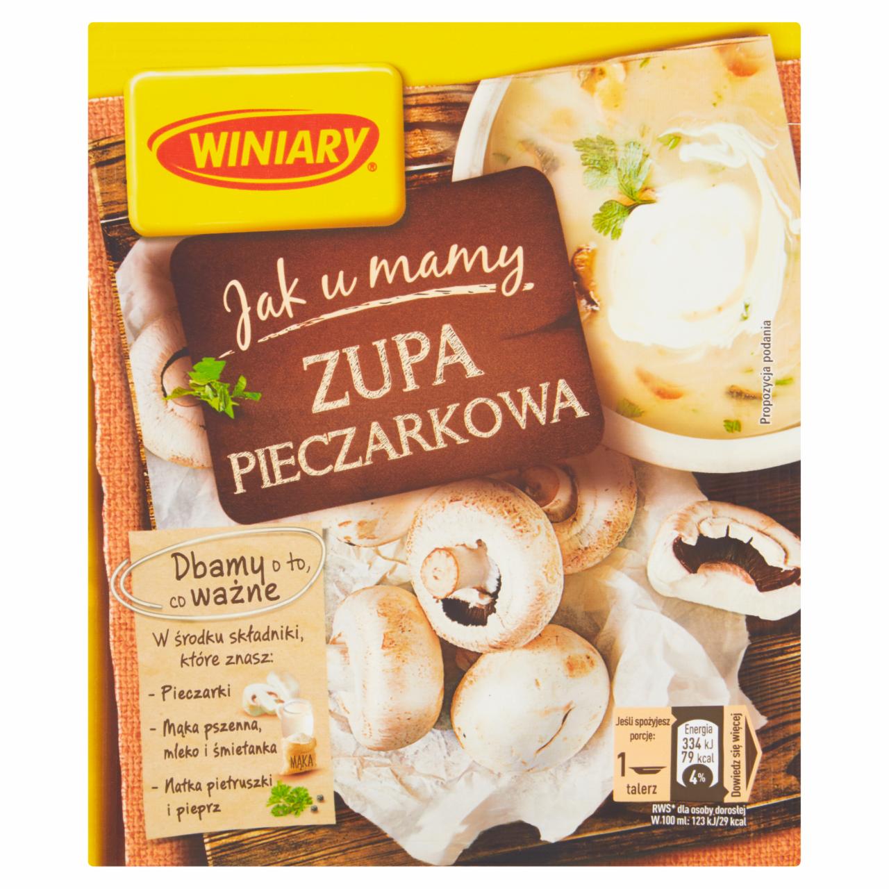 Zdjęcia - Szlachetne smaki zupa pieczarkowa Winiary