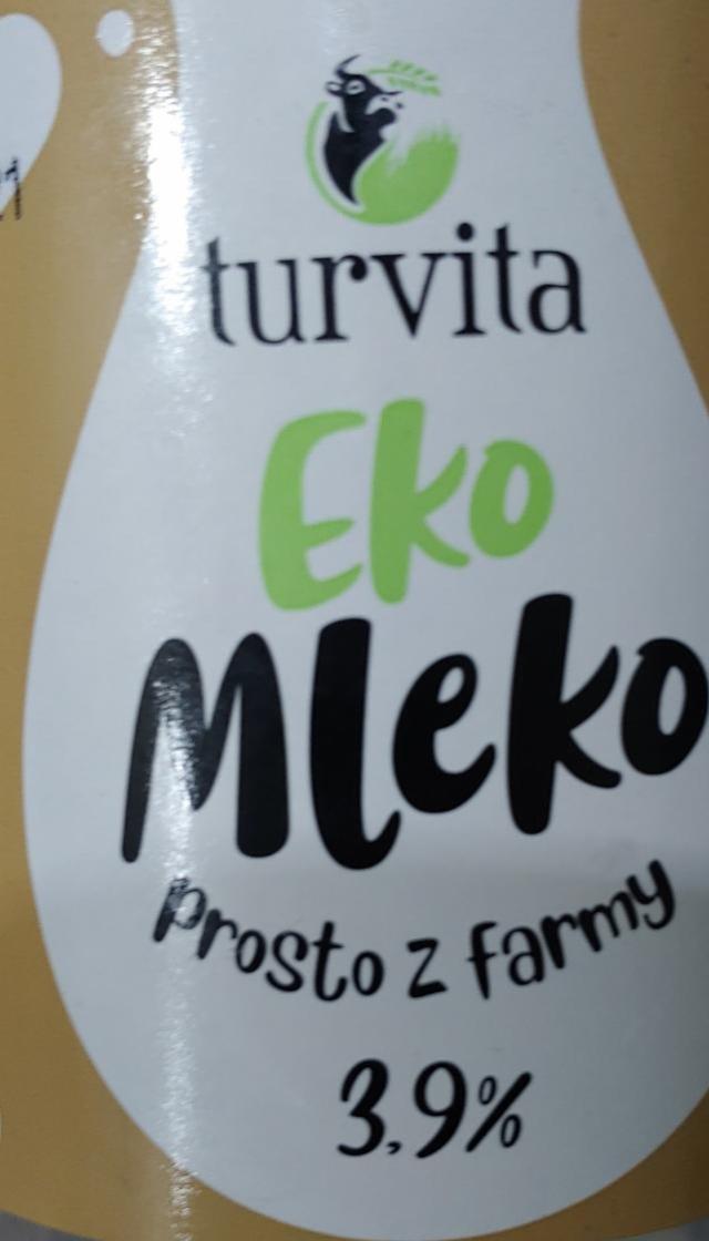 Zdjęcia - Mleko turvita eko świeże 3.9%