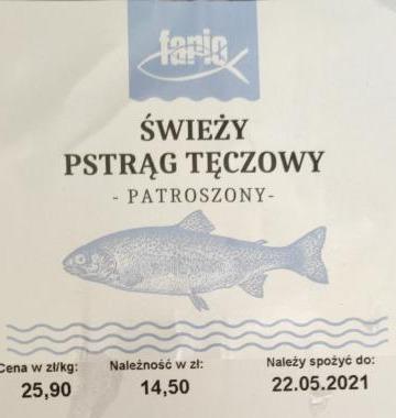 Zdjęcia - Świeży pstrąg tęczowy patroszony Fario