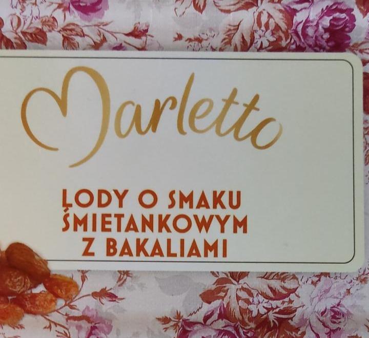 Zdjęcia - lody o smaku śmietankowym z bakaliami marletto