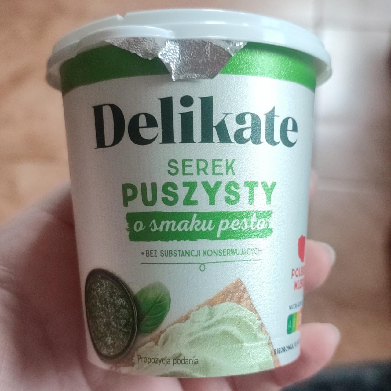 Zdjęcia - Serek puszysty o smaku pesto Delikate