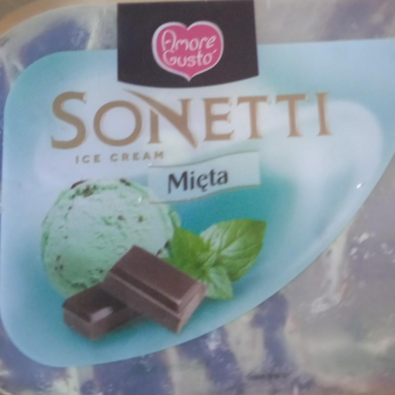 Zdjęcia - Lody Sonetti mięta Amore Gusto