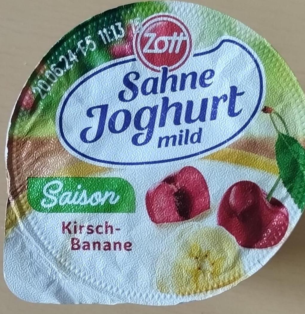 Zdjęcia - Sahne joghurt mild saison kirsch-banane Zott