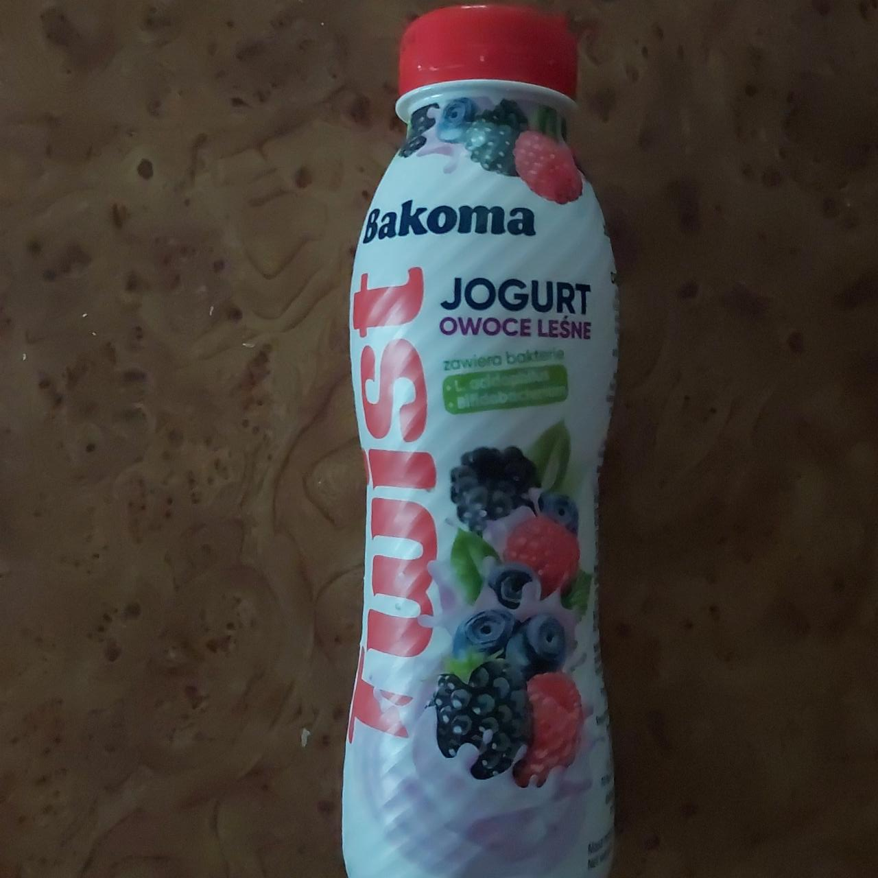 Zdjęcia - Twist jogurt owoce leśne Bakoma