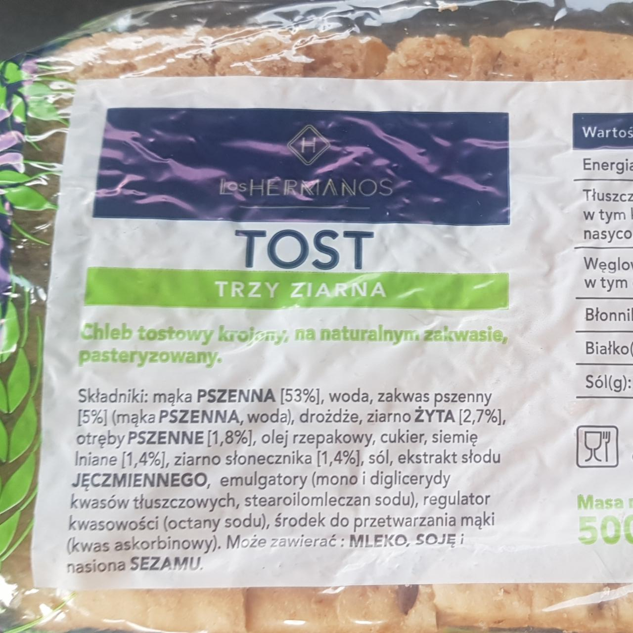 Zdjęcia - loshermanos tost trzy ziarna