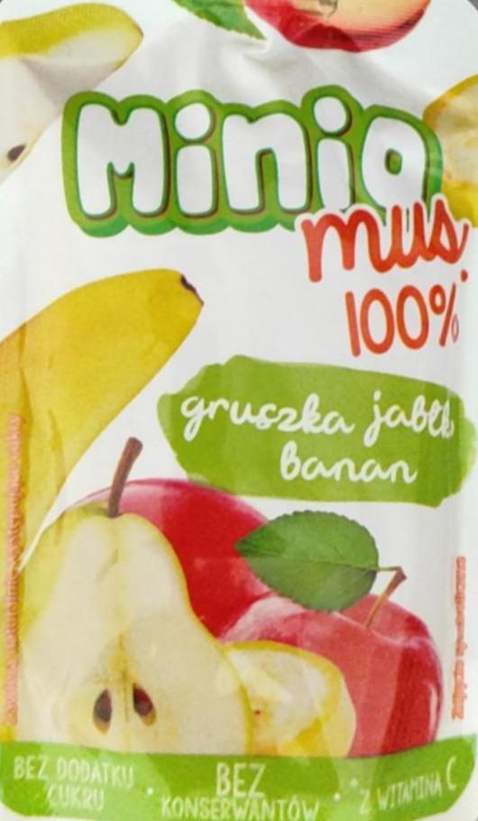 Zdjęcia - Minio Mus Lewiatan 100% mus gruszka jabłko banan