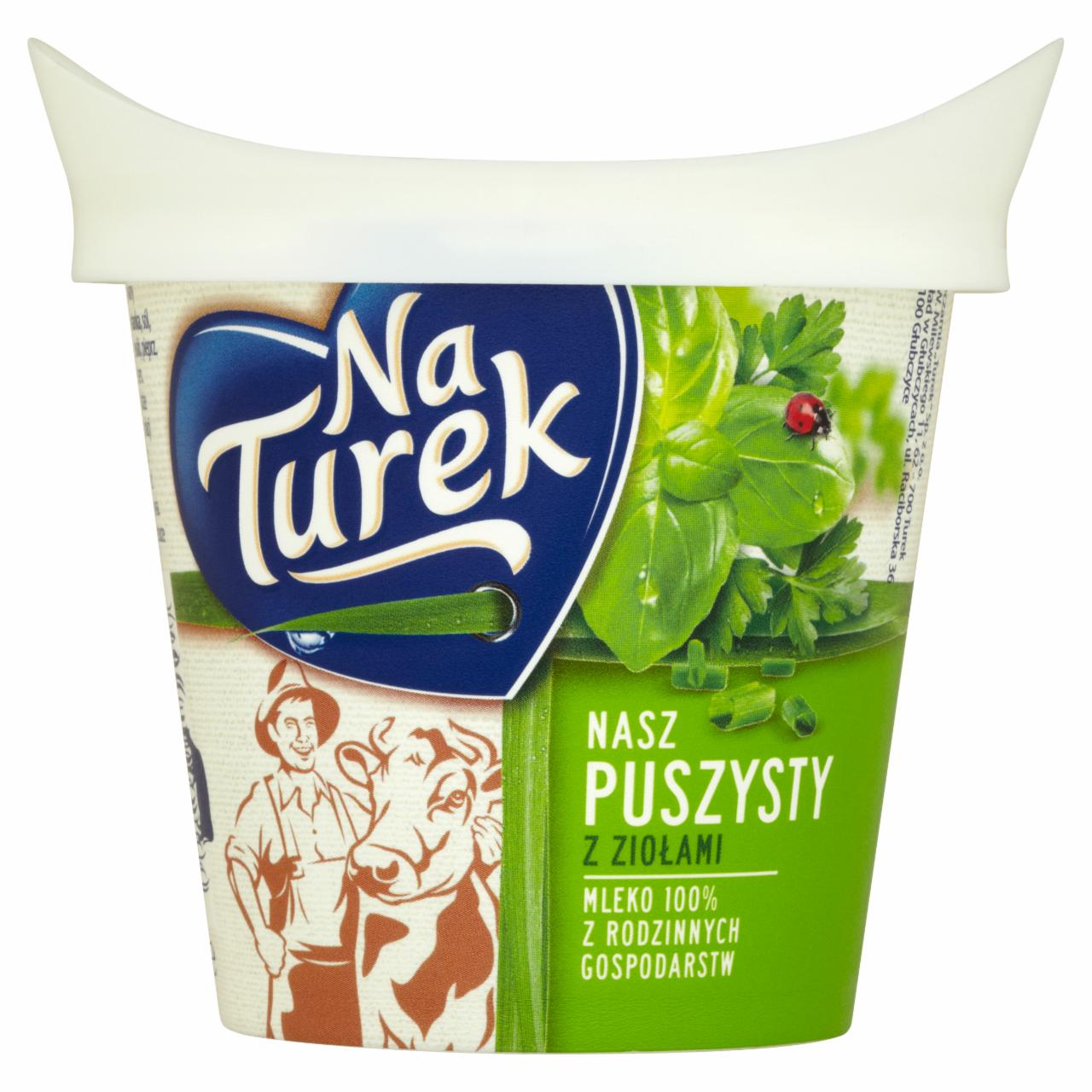 Zdjęcia - NaTurek Nasz Puszysty z ziołami Serek twarogowy 140 g