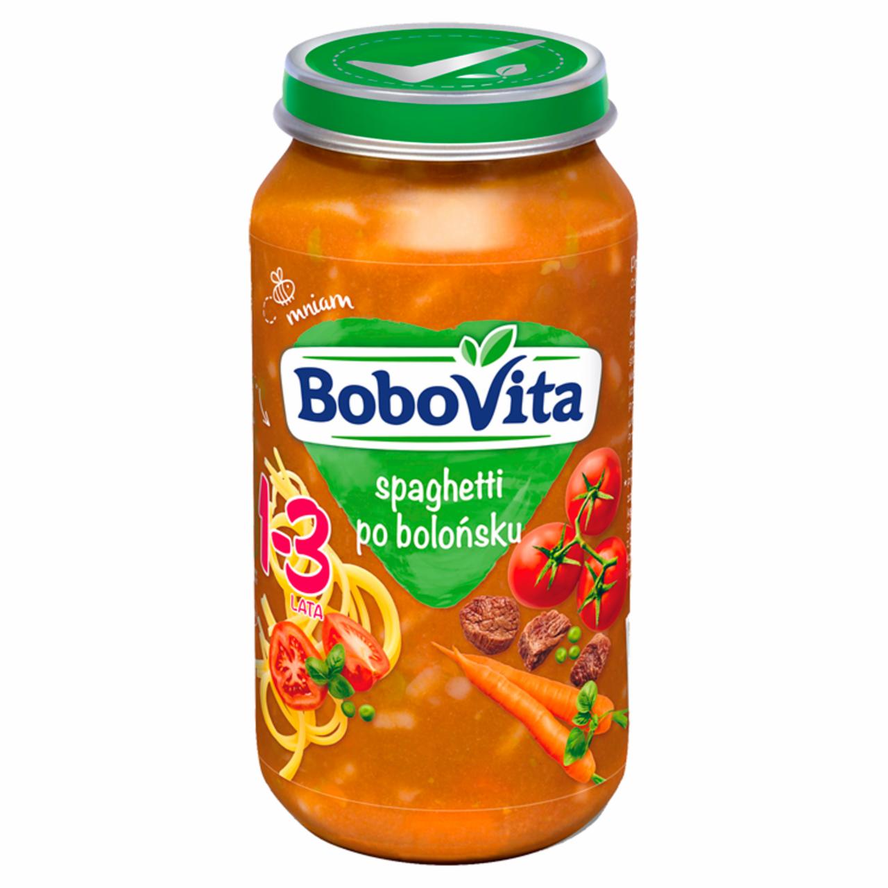 Zdjęcia - BoboVita Spaghetti po bolońsku po 12 miesiącu 250 g