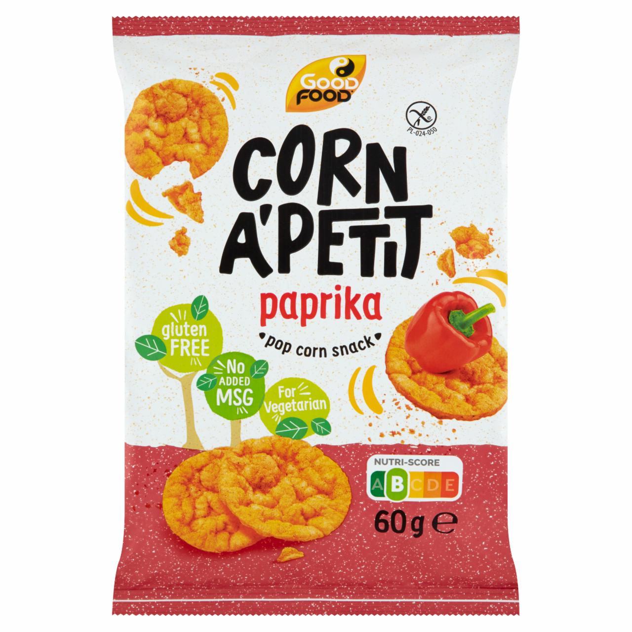 Zdjęcia - Good Food Corn A'Petit Mini wafle kukurydziane o smaku papryki 60 g