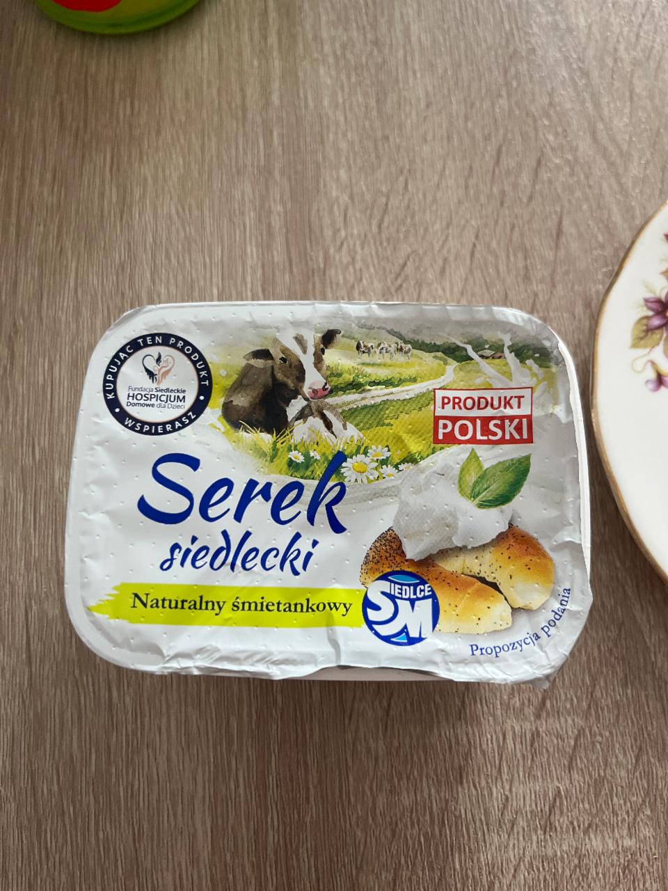 Zdjęcia - Serek siedlecki naturalny śmietankowy SM Siedlce