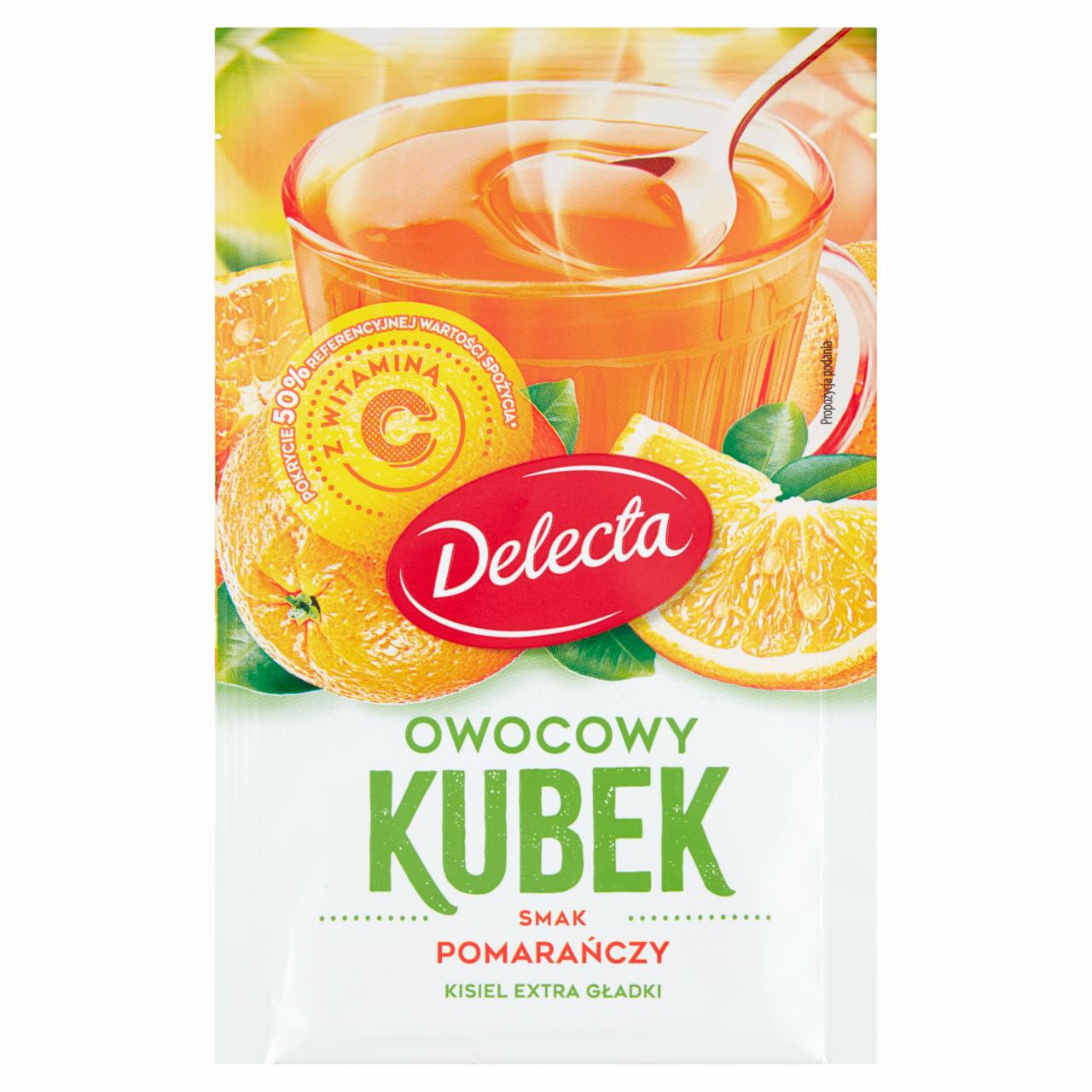 Zdjęcia - Delecta Owocowy kubek Kisiel smak pomarańczy 30 g