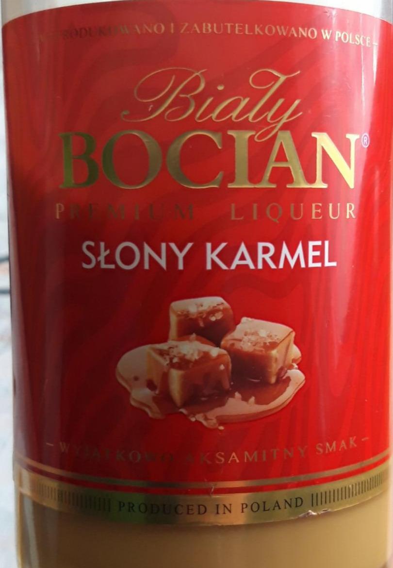 Zdjęcia - Biały Bocian Premium liqueur Słony karmel Polmos