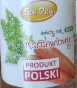 Zdjęcia - Świeży sok marchwiowy Sok dnia