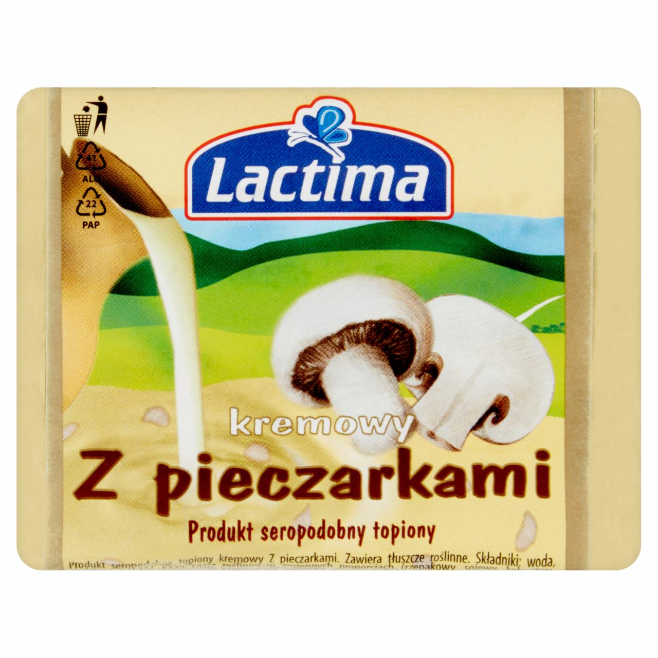 Zdjęcia - Lactima Produkt seropodobny topiony kremowy z pieczarkami 100 g