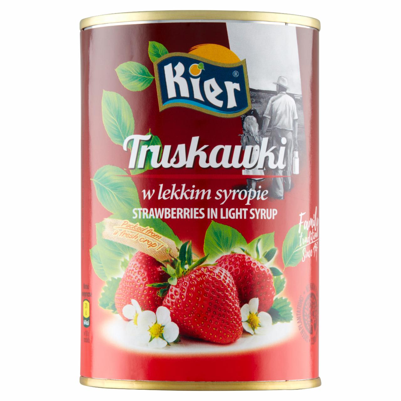 Zdjęcia - Kier Truskawki w lekkim syropie 425 g