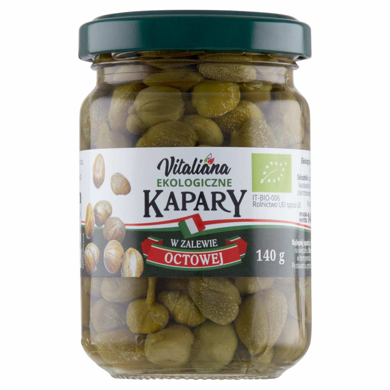 Zdjęcia - Vitaliana Ekologiczne kapary w zalewie octowej 140 g