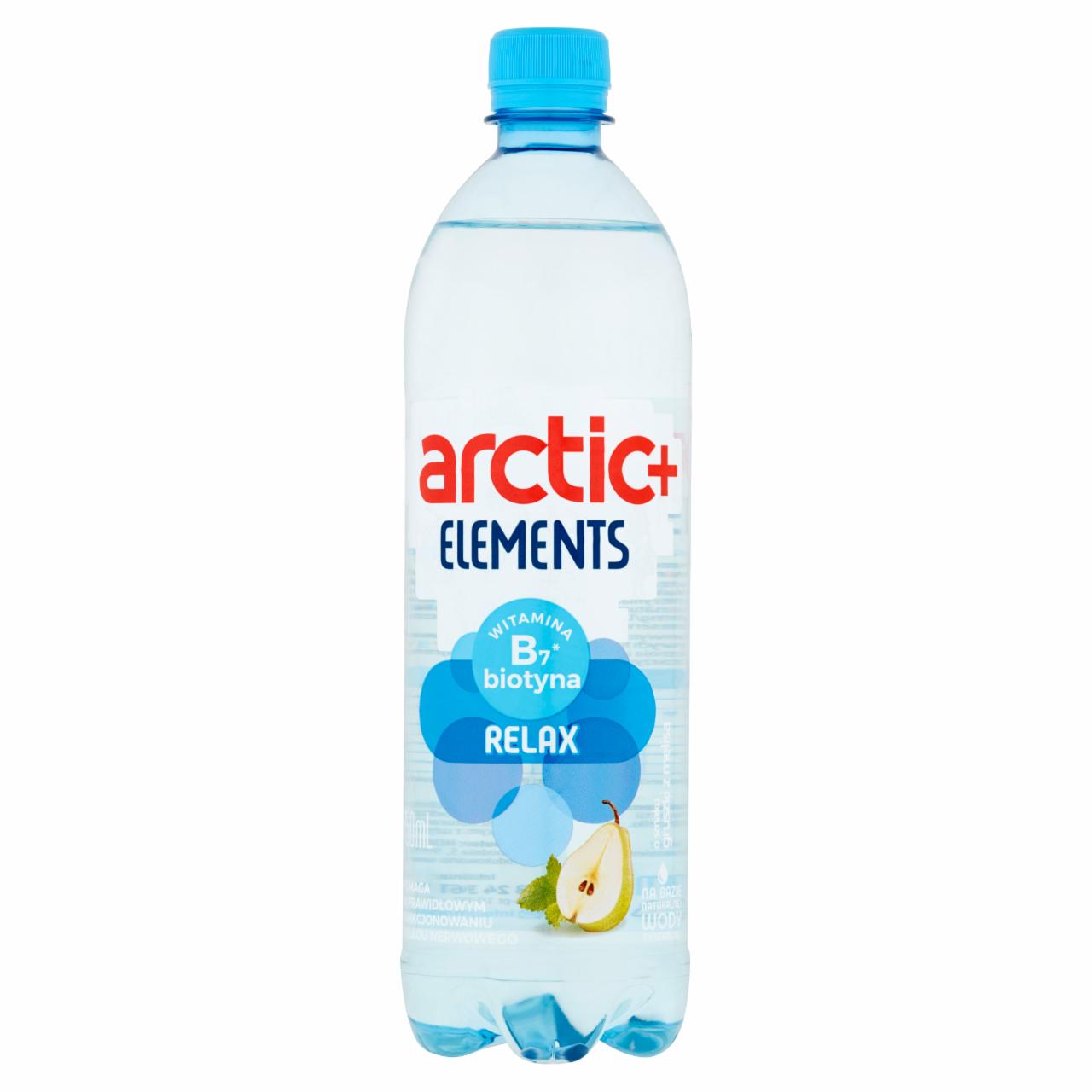 Zdjęcia - Arctic+ Elemens Relax Napój niegazowany o smaku gruszki z melisą wzbogacony biotyną 750 ml