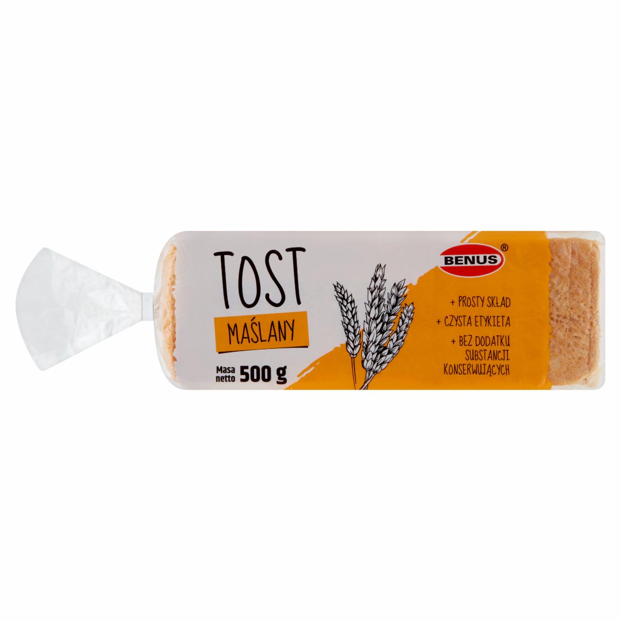 Zdjęcia - Benus Tost maślany 500 g