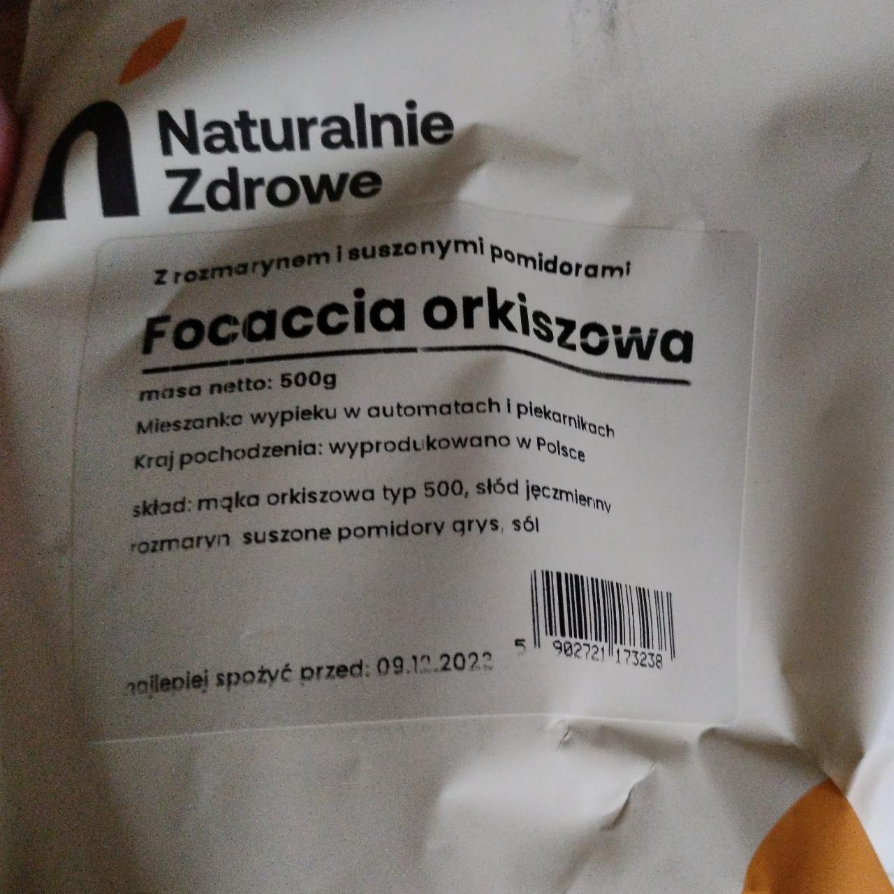 Zdjęcia - Focaccia orkiszowa z rozmarynem i suszonymi pomidorami Naturalnie Zdrowe