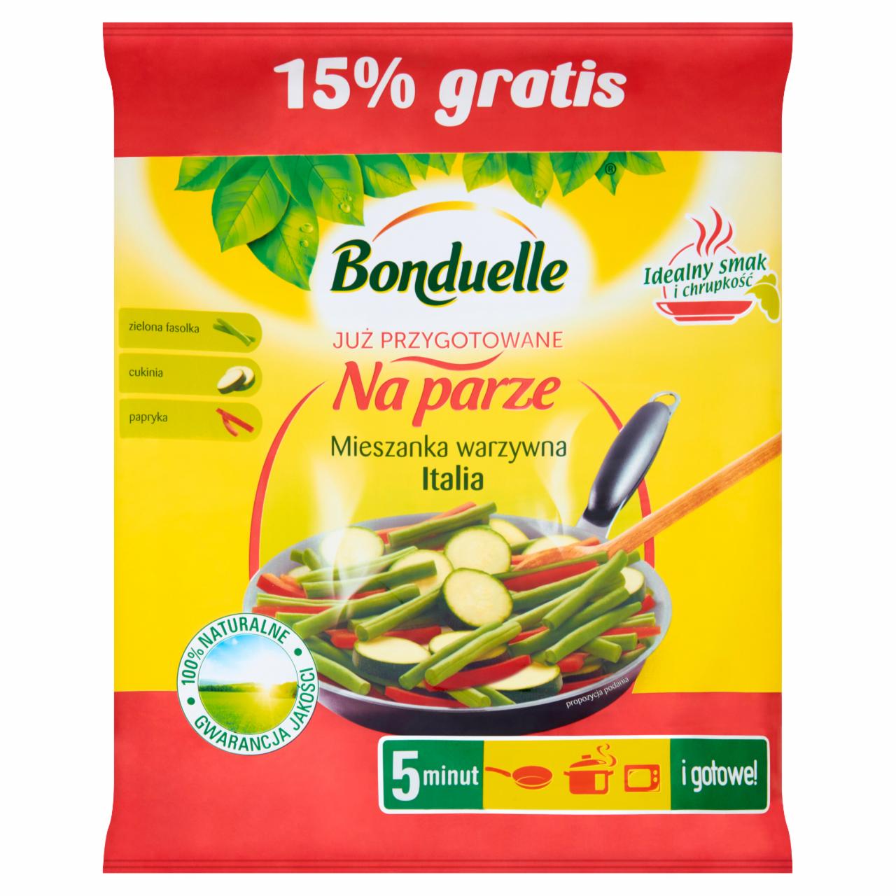 Zdjęcia - Bonduelle Już przygotowane na parze Mieszanka warzywna Italia 460 g