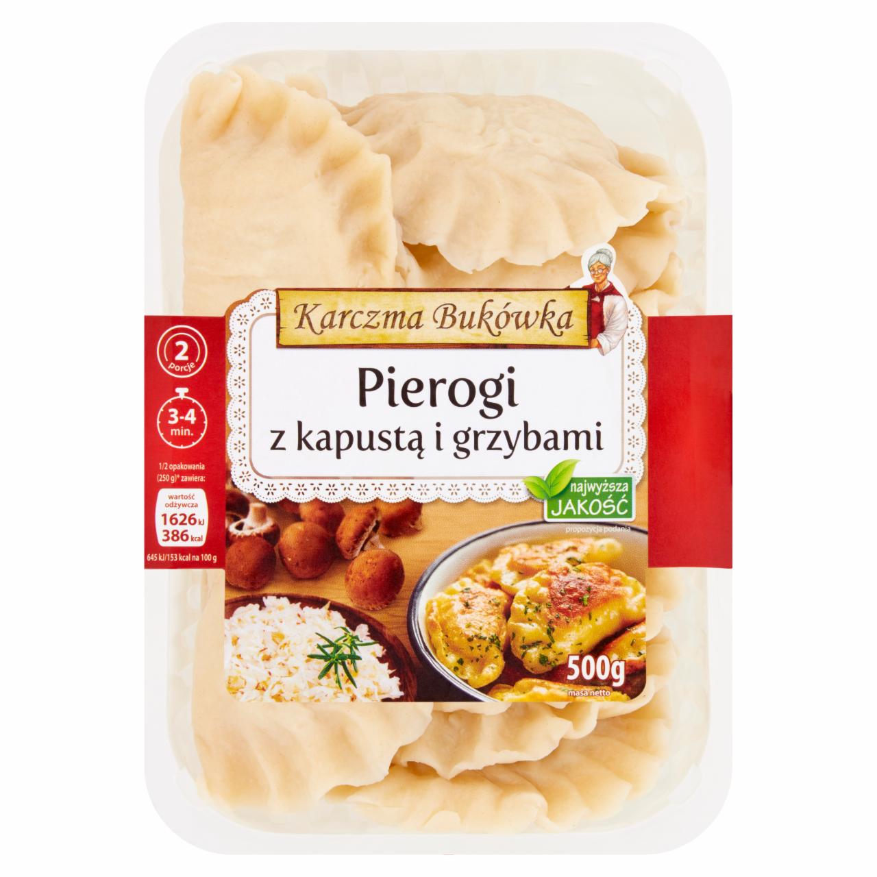 Zdjęcia - Pierogi z kapustą i grzybami Karczma Bukówka