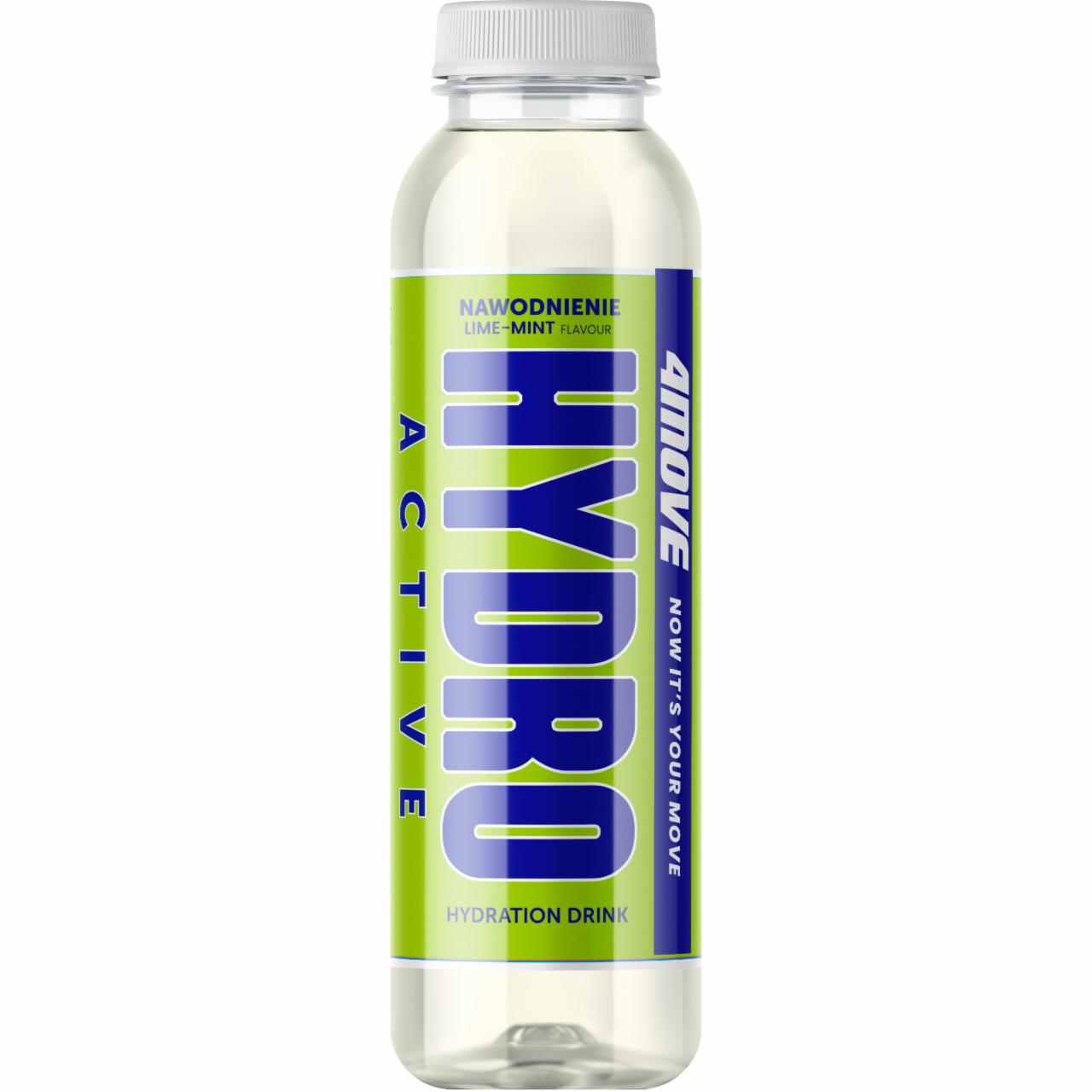 Zdjęcia - 4Move Hydro Active Napój izotoniczny niegazowany o smaku limonka - mięta 556 ml