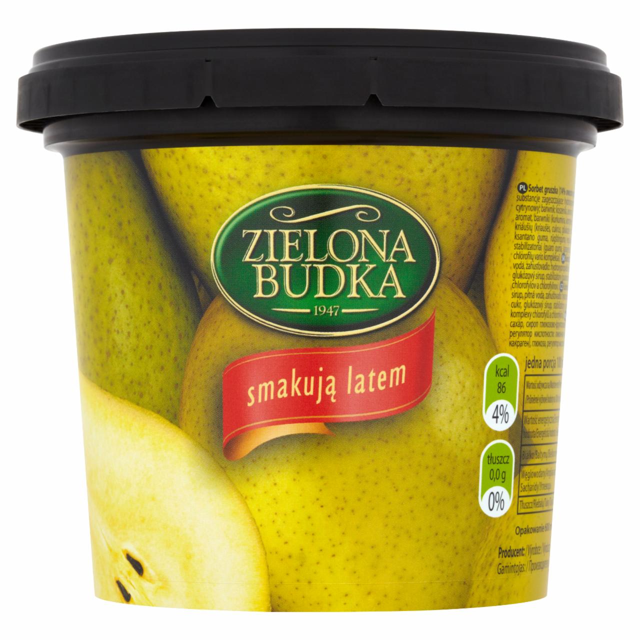 Zdjęcia - Zielona Budka Sorbet gruszka 600 ml