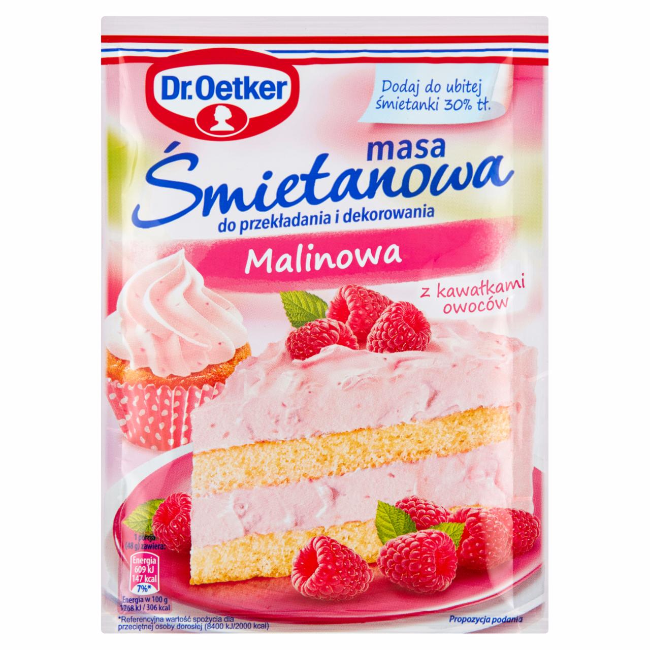 Zdjęcia - Dr. Oetker Masa śmietanowa malinowa 86 g