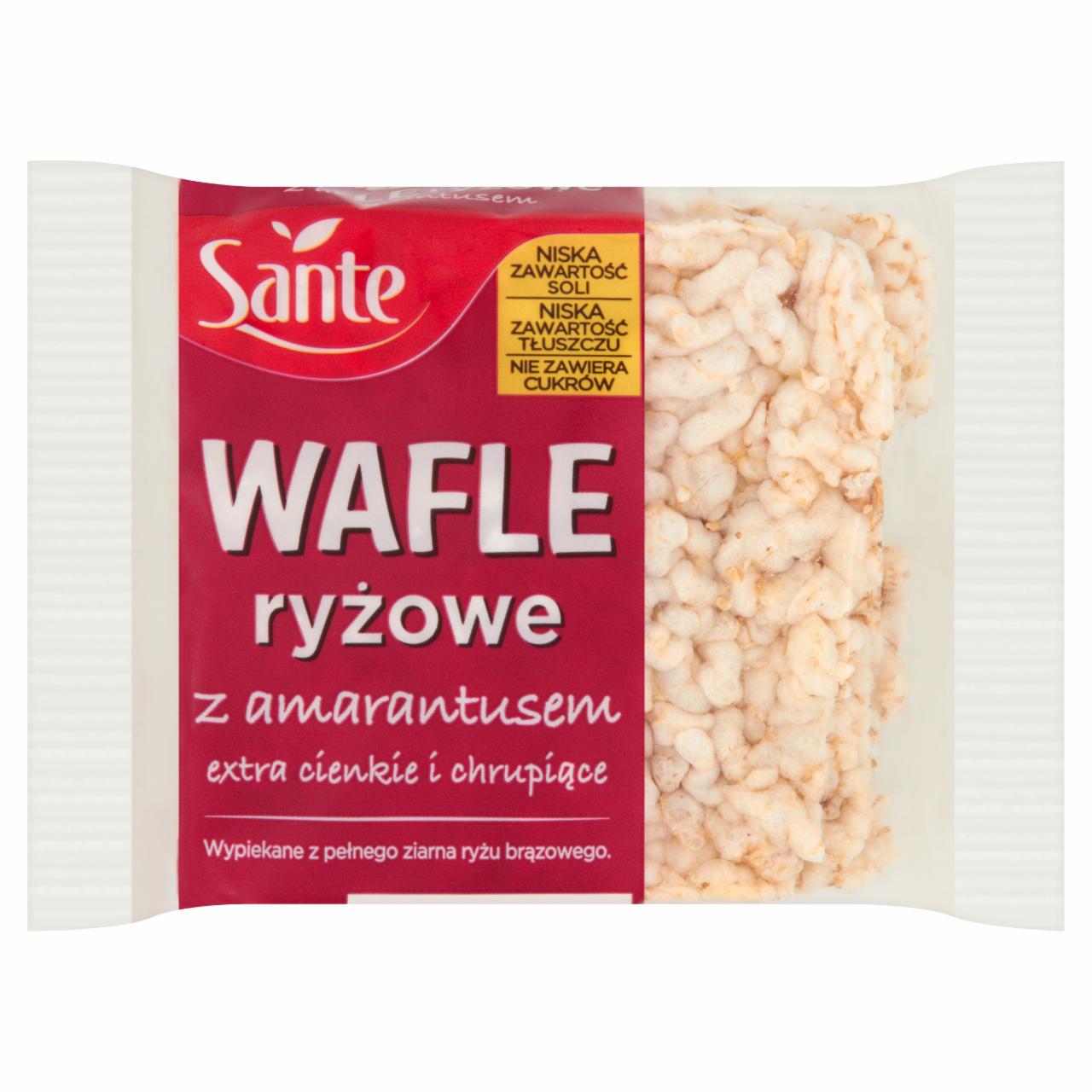 Zdjęcia - Sante Wafle ryżowe z amarantusem 15 g