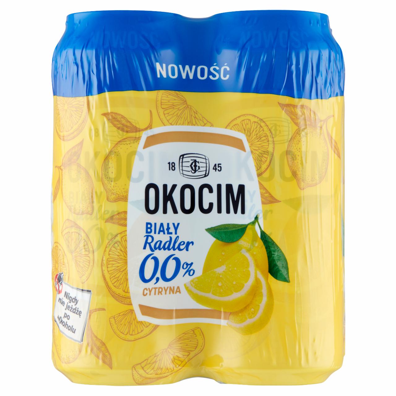 Zdjęcia - Biały radler 0,0% cytryna Okocim