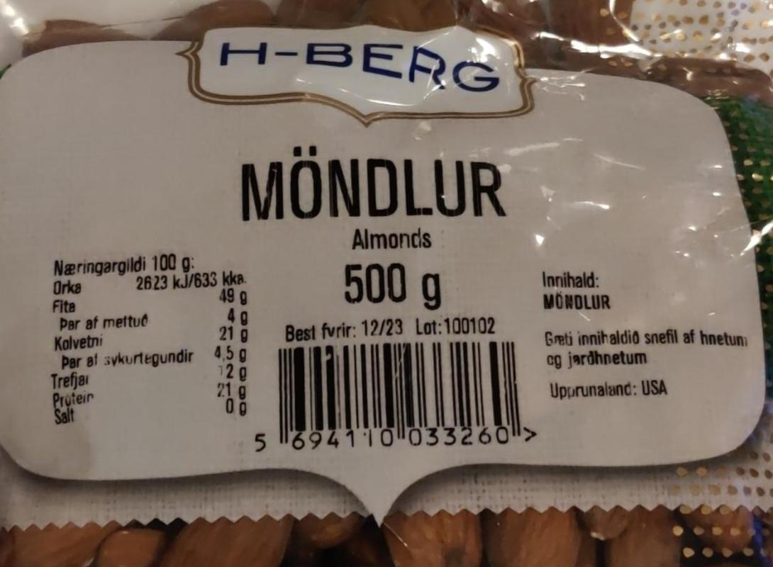 Zdjęcia - H-Berg Mondlur Almonds