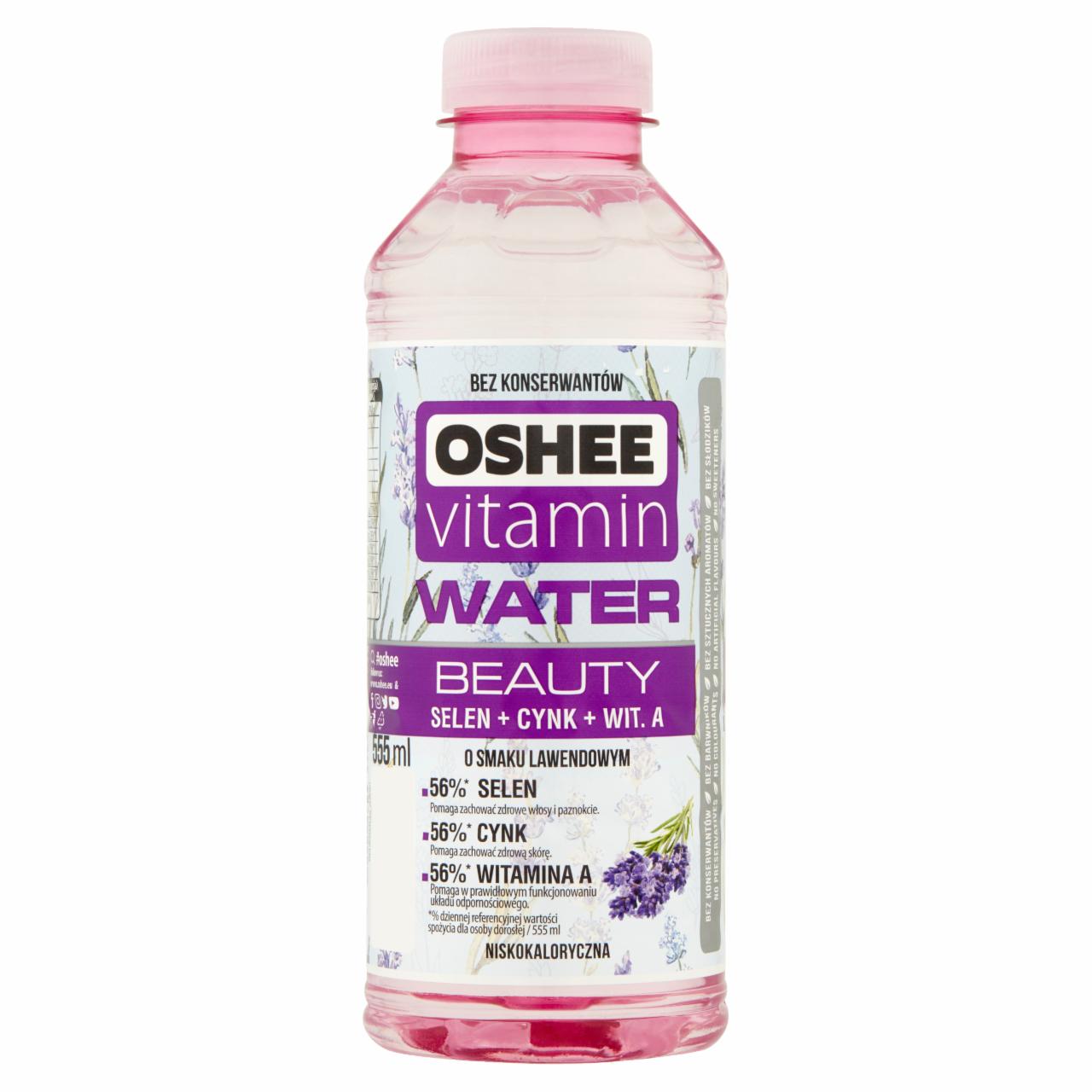 Zdjęcia - Oshee Vitamin Water Napój niegazowany o smaku lawendowym 555 ml