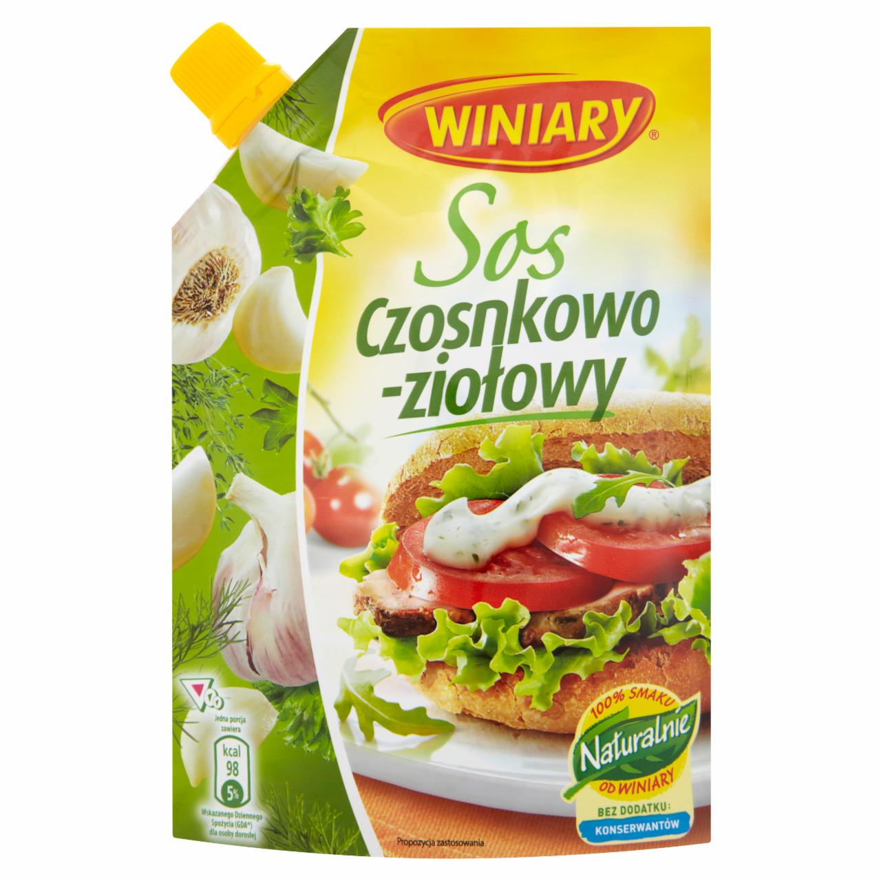 Zdjęcia - Winiary Sos czosnkowo-ziołowy 240 ml